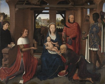 Middenpaneel van het drieluik van Jan Floreins door Hans Memling